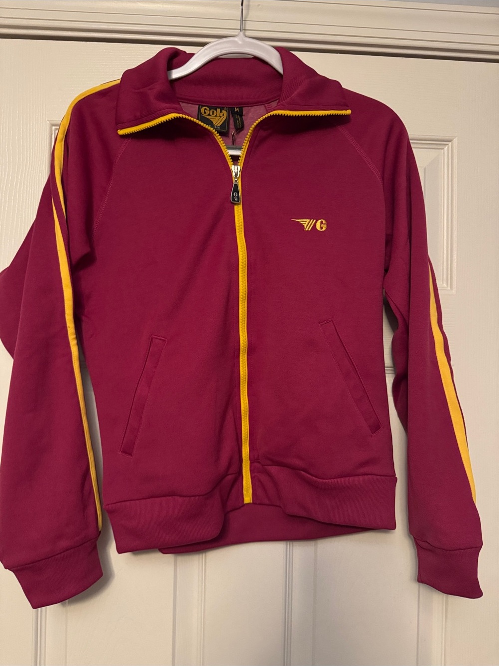 NWT GOLA Women’s track jacket in magenta and gold-size medium